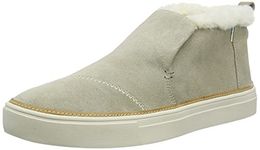 TOMS WOMEN PAXTON Cobblestone Suede/Faux Shearling UK4.5