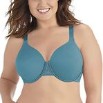 Vanity Fair Women's Beauty Back Smoothing Minimizer Bra (Dusty Teal, 42C)