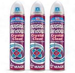3 x 300ml Aristowax Window Glass Cleaners Spray Invisible Foaming Surface Shine Mirrors Cleaning No Drip Bottles 300ml