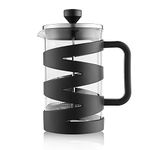 iGRiD French Press Coffee and Tea Maker 800ml with 4 Level Superior Filtration, Stainless Steel Plunger, Heat Resistant Borosilicate Glass