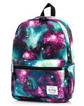 HotStyle TrendyMax Womens School Boys Girls Galaxy Patterned 600D Polyester Backpack (green)