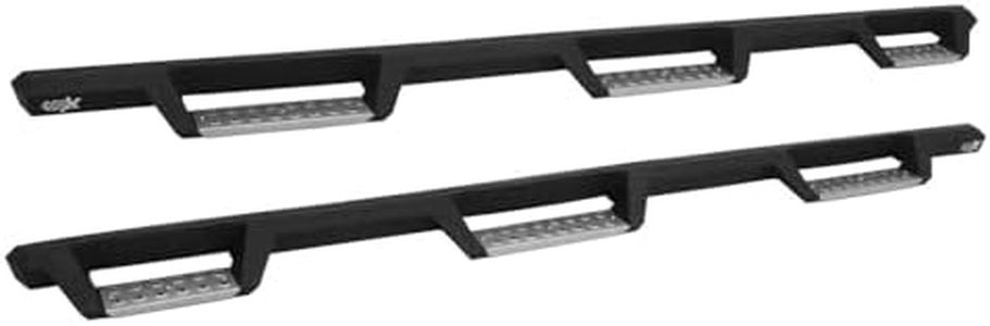 Westin 56-5346952 HDX Stainless Drop Wheel to Wheel Nerf Step Bars fits 2019-2023 Silverado Sierra 1500 Crew Cab (6.5ft Bed) Textured Black 1 Pair