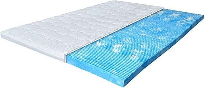 Matratzen Perfekt Gelschaum Topper Terra Med, 140 x 200 cm – orthopädische Matratzenauflage mit 7-Zonen Körperprofil, ideal für Federkernmatratzen & Boxspringbett, Höhe 8 cm