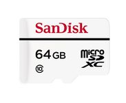 SanDisk SDSDQQ-064G-G46A High Endurance Video Monitoring microSD Card - 64 GB , White