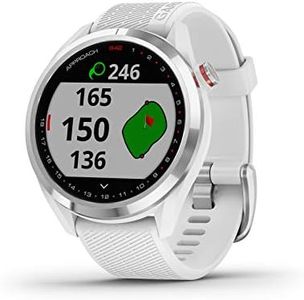 Garmin Approach® S42 Argento con Cinturino Bianco Numero di Riferimento 010-02572-01