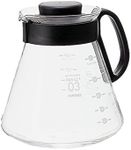 Hario V60 Glass Range Coffee Server, 800ml, Black