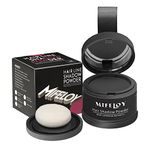 MIFELOY Root Cover Up Powder, Touch Up Hair Color for Grey, Roots Concealer for Beard Line Eyebrow, Instantly Conceals Hair Loss, Roots Coverage Powder for Thinning Grays Hairline, Dark Grey