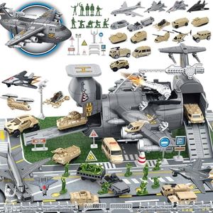 Frontoytall 48 Piece Army Toys, Jumbo Military Airplane, Fighter Jet Helicopter & Soldier Action Figures, Imaginative Play & Party Favors, STEM Toys for Kids Ages 3-12 (ASTM Certified)