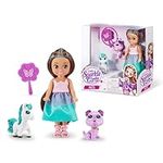 Sparkle Girlz Princess Doll and Pet Set by ZURU 2 Pets, Hair Styling for Kids, Cat, Unicorn, Nurture Toys for Girls, Posable Fashion Doll, Removable Dress, Gifts for Girls 4-8