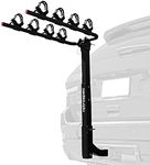 Retrospec Lenox 2-5 - Bike Hitch Rack for Cars, Trucks, SUVs with 2” Hitch | Foldable Steel Frame with Anti-Rattle Adapter, Tie Down Cradles and Straps - Fits Most Frames