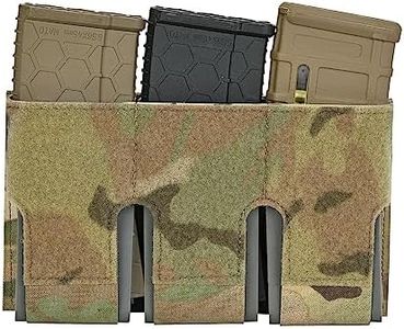 SABADO Triple 5.56 Magazine Pouch Kangroo Magazine Pouch Insert Hook and Loop Pouch Front Flap Insert M4 Magazine Holder Top Open MAG Pocket Ammo Bag with 3 Pieces Inserts