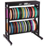 MVP Disc Sports Disc Station Disc Storage Rack (2 Shelf)