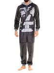 Star Wars Mens Onesie Mandalorian Grey Large