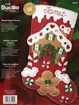 Bucilla "Gingerbread House" Felt Applique Stocking Kit 85102