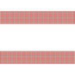 Red Gingham Rectangular Plastic Table Cover (137cm x 213cm) - Perfect for Parties, Picnics & Events - 1 Pc