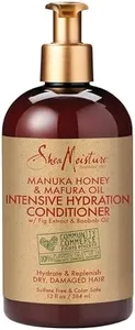 SheaMoisture Conditioner Intensive Hydration for Dry, Damaged Hair Manuka Honey and Mafura Oil to Nourish and Soften Hair 13 oz