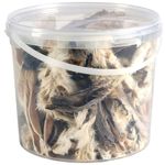 Premium Rabbit Ears With Fur Dog Treats, 5L Tub