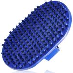 Dog and Cat Grooming Brush - Rubber Brush for Bathing, Washing, Deshedding Short or Long Pet Hair