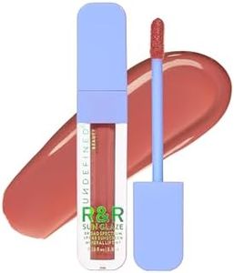 Undefined R&R Sun Glaze NUDE SPF 40 Mineral Lip Oil Tint Sunscreen with Ceramides, Hyaluronic Acid, Peptides Broad Spectrum Lip Sunscreen to Smooth, Nourish and Protect with Flush of Color