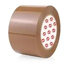 AIPL Heavy Duty Gold Category Brown Packing Tape Packaging Tape Refill Rolls 1 Rolls 72MMX100MTR for Sealing Moving Shipping Office&Storage