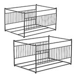 2 Packs Letter/Legal Size Hanging File Folder Frame, Desk Hanging File Cabinet Organizer,Filing Box Inserts,Sturdy File Folders Holder for Office Use,Fast Assembly and Storage Black