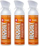 Boost Oxygen Large Pumpkin Spice Aroma 10L Canister | Respiratory Support for Aerobic Recovery, Altitude, Performance & Health (3 Pack)