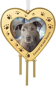 Hallmark Keepsake Christmas Ornament 2022, Forever Friend Pet Memorial Ornament for Dog or Cat Picture Frame, Metal