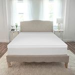 SensorPEDIC 2-Inch Essentials Memory Foam Mattress Topper, Twin XL, White