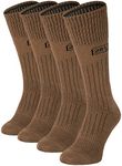 281Z Military Lightweight Boot Socks - Tactical Trekking Hiking - Outdoor Athletic Sport, Coyote Brown 4 Pairs, Medium