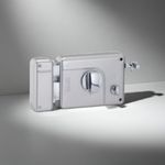 Dorset Night Latch Lock - Key & Knob Latch Lock for Inside Opening Doors | Night Latch Lock for Wooden/Aluminium Doors | Lock for Bedroom Doors, 5 Yr Warranty | Pack of 1, Silver - SM101NS