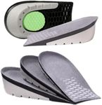 Height Increase Insole Shoe Insoles for Men Women, Heel Insole Invisible Shoe Lift Inserts, Heel Cushion Pads High Arch Heel Orthotic Support Insoles for Leg Length Discrepancies, Heel Pain