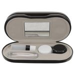 ROSENICE Contact Lens Case - 2 in 1 Double Sided Portable Glasses Case - Leakproof Design - Tweezers and Applicator Included - Perfect for Home Travel