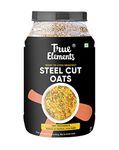 True Elements Steel Cut Oats 2kg - 100% Wholegrain Oats | Breakfast Cereal for Weight Management | Diet Food | Rich in Fibre and Protein