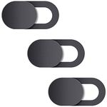 Natipo Webcam Cover, Camera Cover Slide, Ultra-Thin Webcam Cover Slide Compatible for Laptop Desktops, MacBook, PC, Tablet, Cell Phone and More Accessories -Protect Your Privacy Security (3-Pack)