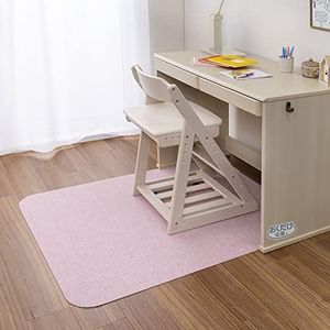 Sanko KX-79 Chair Mat, Non-Slip, Gaming, Desk Mat, Floor Protection, Just Place to Stick, 35.4 x 47.2 inches (90 x 120 cm), Melange Pink, Made in Japan