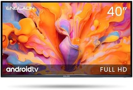 ENGLAON 40 Inch Full HD Smart TV with LED Android 11 12V Display with Built-in Bluetooth 5.0 & Chromecast for Caravan Motorhome Camper Or RV