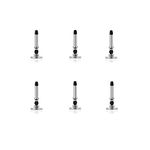 PONY Disc Tip, 6-Pack High Precision and Universal Crystal Round Shape Replaceable Stylus Pen Disc Tips