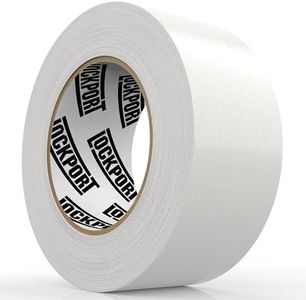 Lockport White Duct Tape 2in x 60 Yards - Heavy Duty, Waterproof, No Residue - White Duct Tape Heavy Duty Waterproof for Home, DIY, B2B Projects, and Repairs