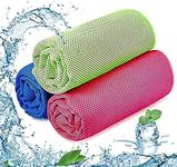 kunya® Microfiber Skin Friendly Instant Cooling Towel 1pc for Sports, Workout, Fitness, Gym, Yoga, Dance & Outdoor Sports Quick Dry Super Absorbent Breathable Soft Bath Towel