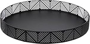 Secret de Gourmet Basket Metal Tray Black Diameter 30 cm