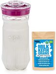 Milk KEFIR Starter KIT 1400 ml – DEHYDRATED Grains (1g) (Pink)