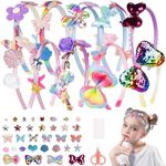 Jovicos Headband Making Kit for Girls Age 6+, Unique Birthday Gifts for Girls Kids DIY Hair, Girls Hair Accessories Girls Gifts, DIY Hair Accessories Hair Bands for Girls Age 6 7 8 9 10