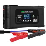 HTRC 35-Amp Smart Charger, Car Battery Charger,Trickle Charger, 12V35A/24V18A,14.6V/29.2V,Lithium,LiFePO4,Lead-Acid AGM/Gel/SLA..Battery Charger, PortableMaintainer/deep Cycle Charger and Desulfator