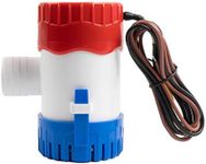 Sanuke 1100gph Bilge Pump Electric 12V Submersible Marine Water Pump Accessories Marin Boat, Low Noise