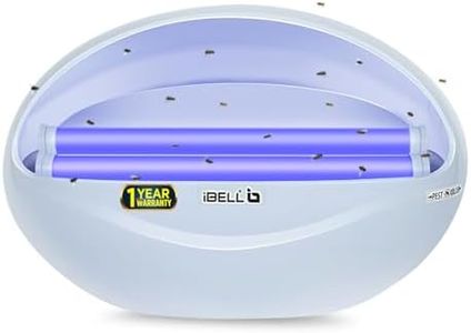 iBELL P200IK LED Fly Catcher & Insect Killer Machine with Sticky Trap, 20W, No Side Effects, Compact and Stylish Design for Home, Office and Restaurant (White)