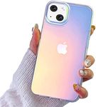 I-MGAE-IN-AR Compatible with iPhone 14 Case Clear Frosted Laser Glitter Bling Women Girls, High-Grade TPU and Hard PC Shockproof Unique Aesthetic Design Phone Hard Case 6.1 inch