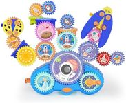 Fivoro STEM Gears Toys for Kids Ages 3+, Creative Learning Building Blocks, 18Pcs Educational Construction Toy Set, Electric & Manual Dual Mode, Versatile Gear Playset Gift for Boys & Girls