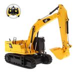 Caterpillar Diecast Masters 23001 - Remote Controlled RC Chain Excavator 336 Next Gen, Detailed, Realistic Cat Construction Vehicle in 1:35, Approx. 29.5 x 9 x 15 cm, Approx. 25 m Range, from 8 Years