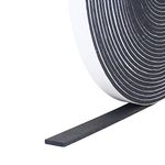 Foam Insulation Tape self Adhesive, Weather Stripping for Doors and Windows, Sound Proof soundproofing Door Seal, Weatherstrip, Cooling, Air Conditioning Seal Strip (1/2In x 1/8In x 50Ft, Black)