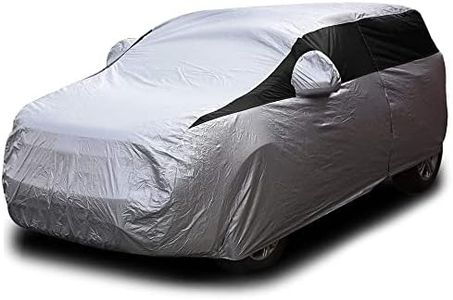 Titan Lightweight Poly 210T Car Cover for Compact SUV 170-187". Waterproof, UV Protection, Scratch Resistant, Driver-Side Zippered Opening. Fits Rav4, Rogue, CR-V and More.